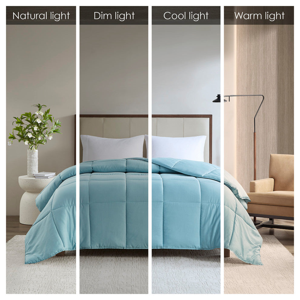 Madison Park 300 Thread Count Cotton Shell Luxury Down Alternative Comforter