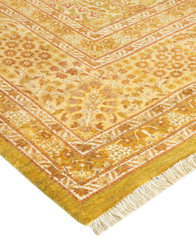 Mogul, One-of-a-Kind Hand-Knotted Area Rug, Green, 8' 3" x 10' 7"