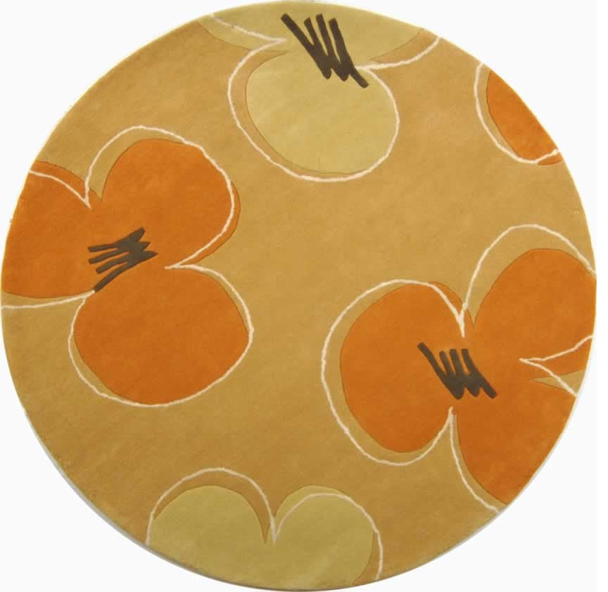 Safavieh Soho SOH302A 6'' Square Gold Rug