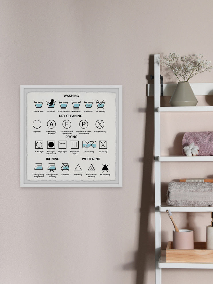 "Washing" Framed Painting Print, 32x32