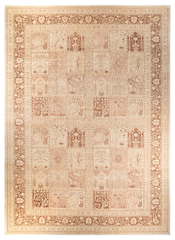 Mogul, One-of-a-Kind Hand-Knotted Area Rug Ivory, 12' 3" x 17' 7"