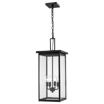 Millennium Barkeley 4-LT Outdoor Hanging Lantern 2605-PBK - Powder Coat Black
