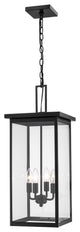 Millennium Barkeley 4-LT Outdoor Hanging Lantern 2605-PBK - Powder Coat Black