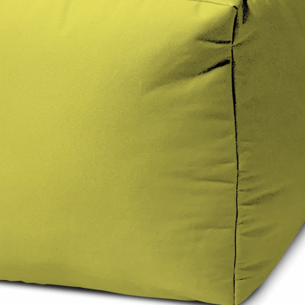 17  Cool Dark Mustard Yellow Solid Color Indoor Outdoor Pouf Cover