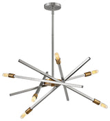 Hinkley Archer Medium Adjustable Single Tier, Brushed Nickel