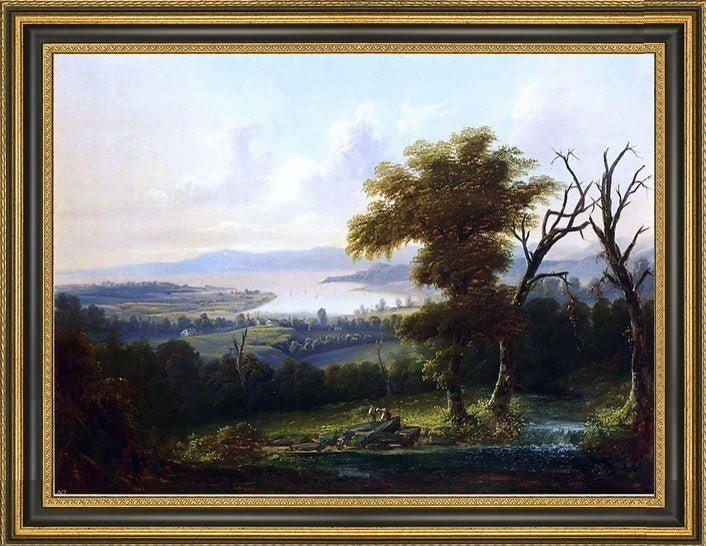 Hermann Fuechsel A Dream of New England Framed Premium Canvas Print, 21"x28"