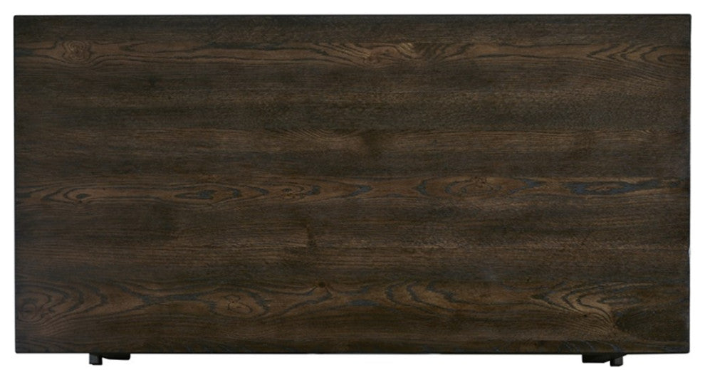 Progressive Furniture Harmony Cove Wood Rectangular Counter Table in Dark Walnut