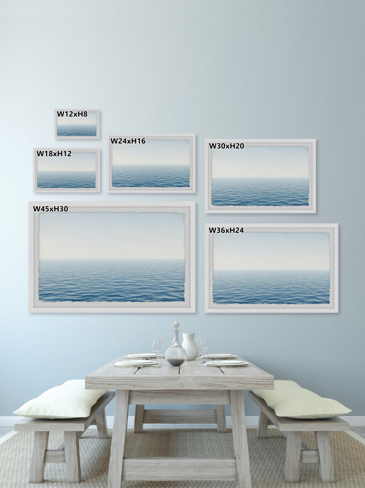 "Ocean Time" Framed Painting Print, 12x8