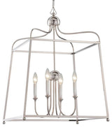 Crystorama Libby Langdon for Sylvan 4-Light Chandelier, Polished Nickel