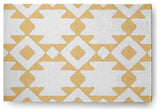 Geometric Soft Chenille Area Rug, Yellow, 2'x3'