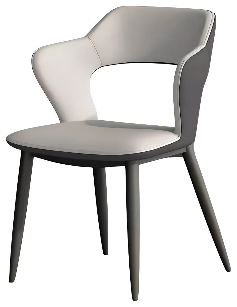 Modern Minimalist Red Backrest Desk Chair, Gray