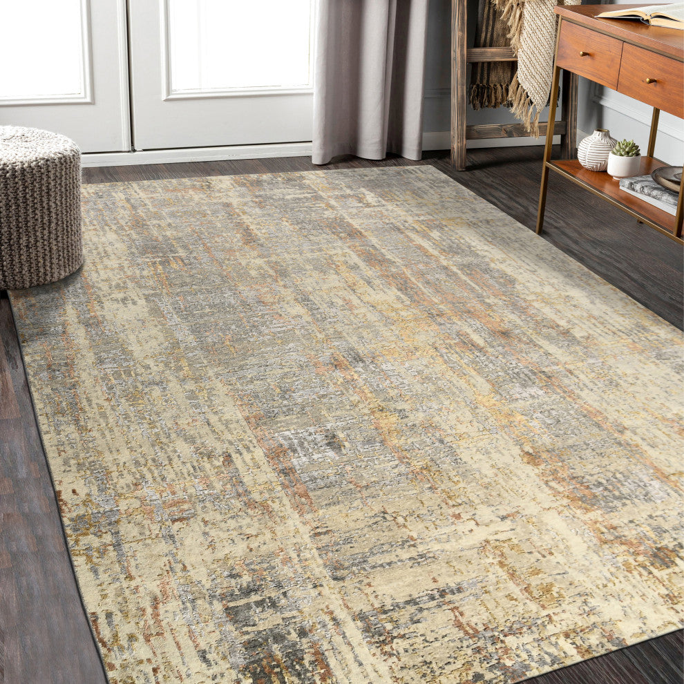 Serena Ophel Area Rug, Gray, 8' x 10', Abstract