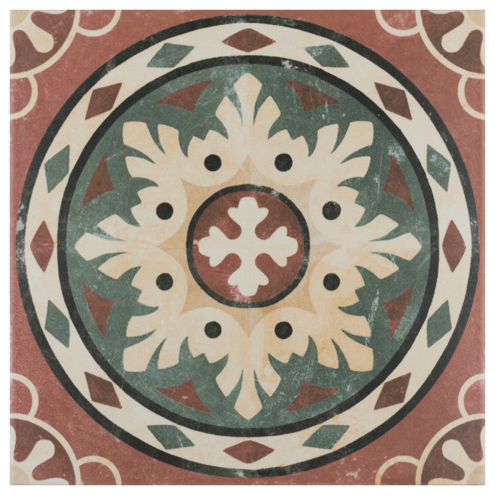 Habana Rosso Porcelain Floor and Wall Tile