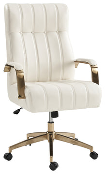 Ergonomic Vegan Leather Swivel Tilting Office Chair, Executive Office Chair, Ivy