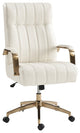 Ergonomic Vegan Leather Swivel Tilting Office Chair, Executive Office Chair, Ivy