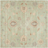 Safavieh Wyndham Wyd202A Rug, Light Green, 7'0"x7'0" Square