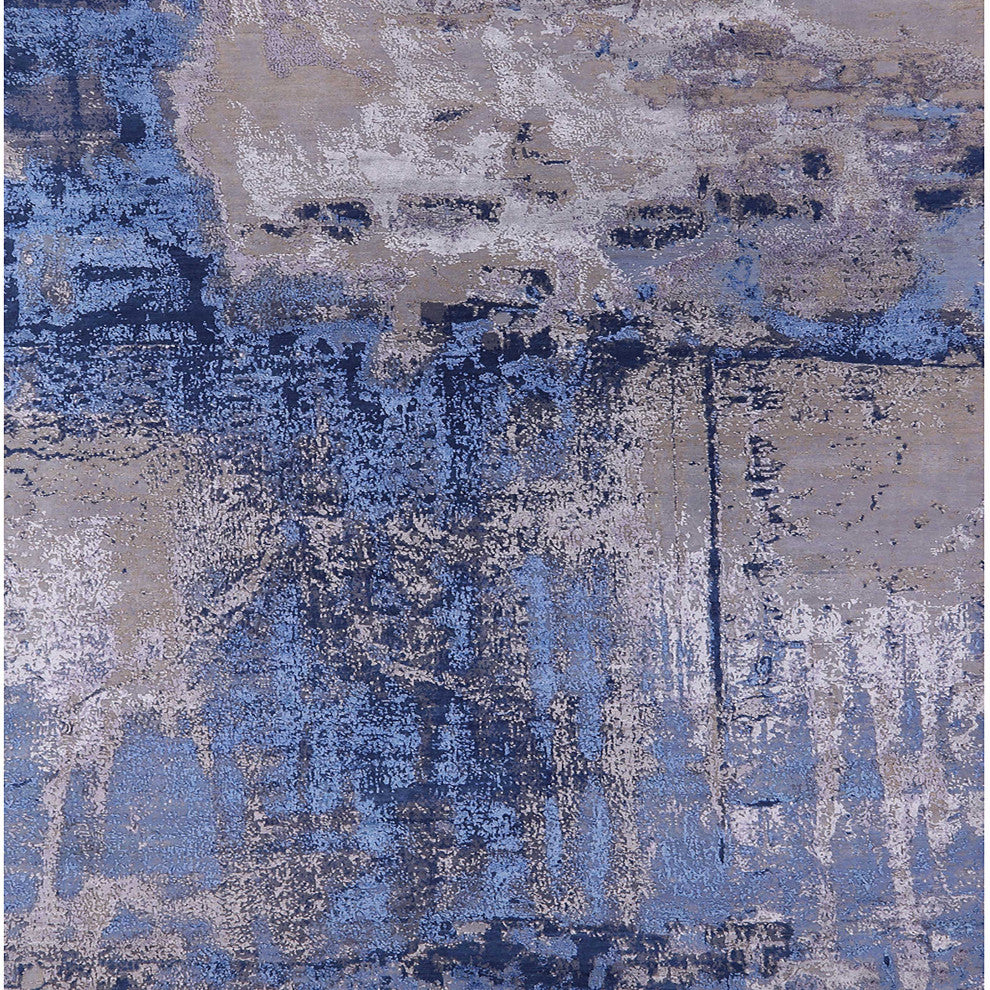 Ahgly Company Indoor Square Mid-Century Modern Area Rugs, 3' Square