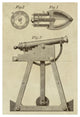 "Device for Adjusting Cannon Trajectory and Accuracy" Paper Art, 17"x24"