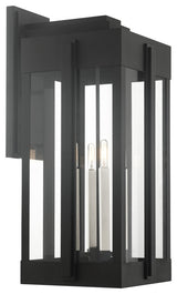 Black Art Deco, Sophisticated Outdoor Wall Lantern