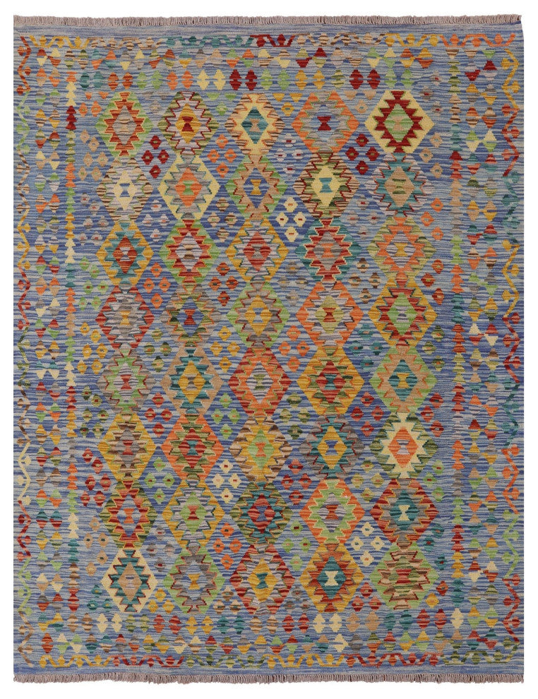 Flat Weave Kilim Reversible Rug 6' 2" X 7' 8" Q8292