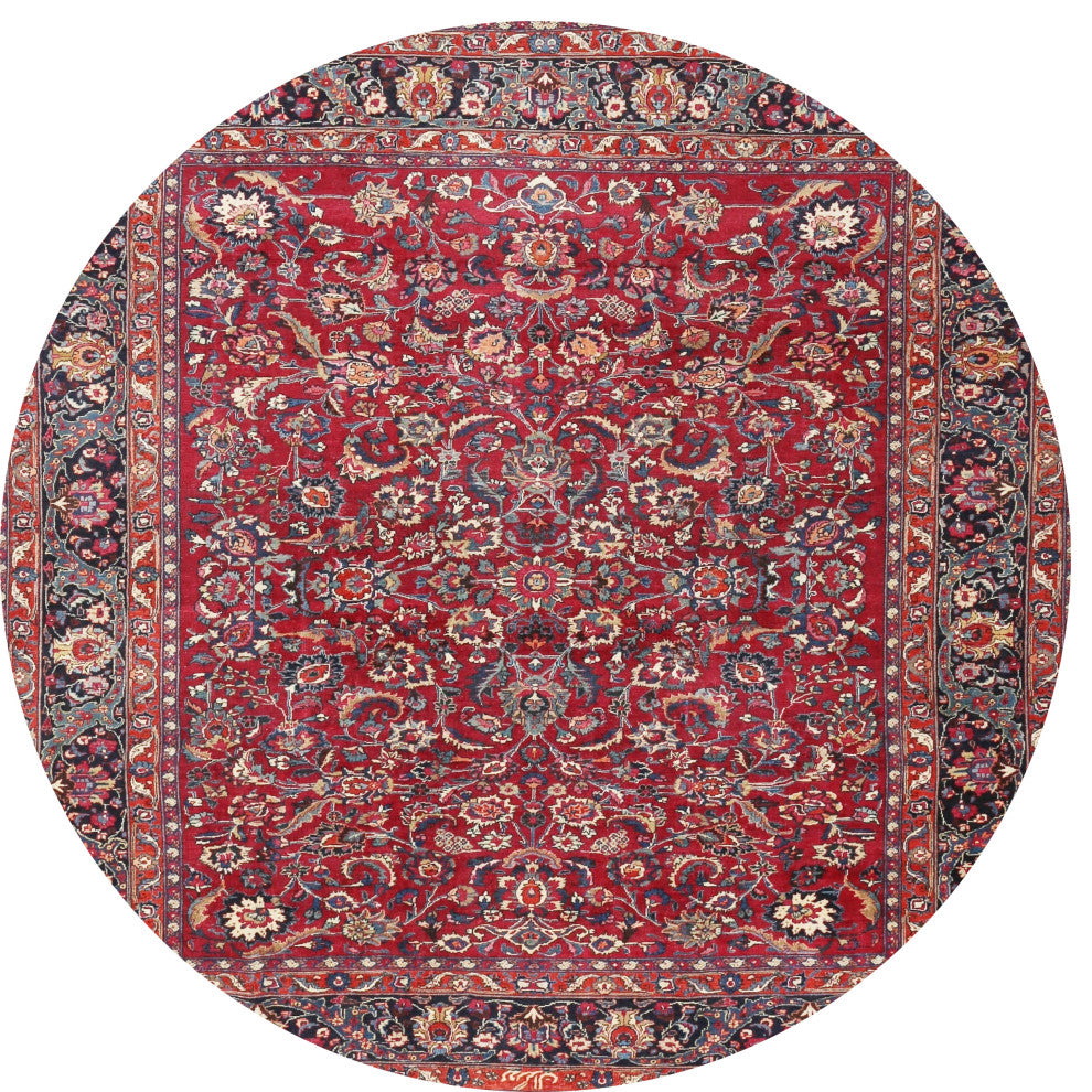 Ahgly Company Indoor Round Traditional Area Rugs, 3' Round
