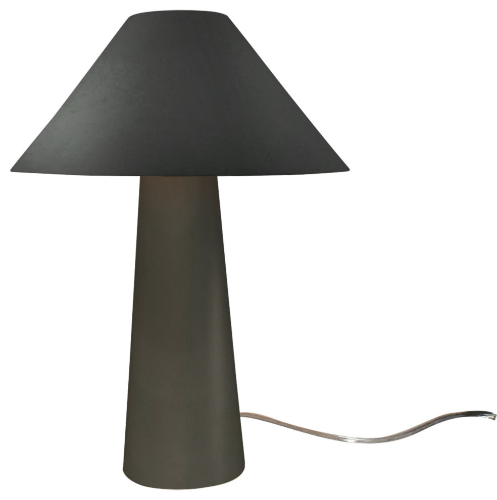 Lund Portable Lamp, Tall, Pewter Green
