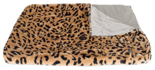 Faux Fur Throw 50"x60", Soft Leopard