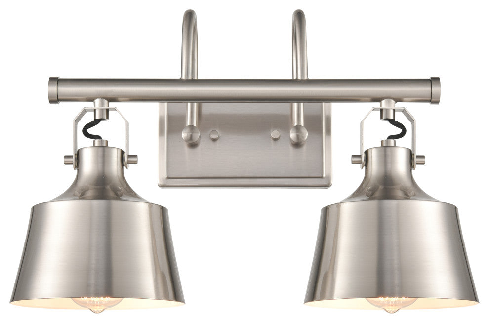 Innovations 370-2W-SN-M-LED 2 Light Bath Vanity Light, Brushed Satin Nickel