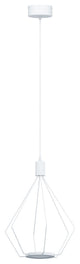 Eglo 8.7w Led Pendant W/ Geometric Shape & White Finish - 39319A