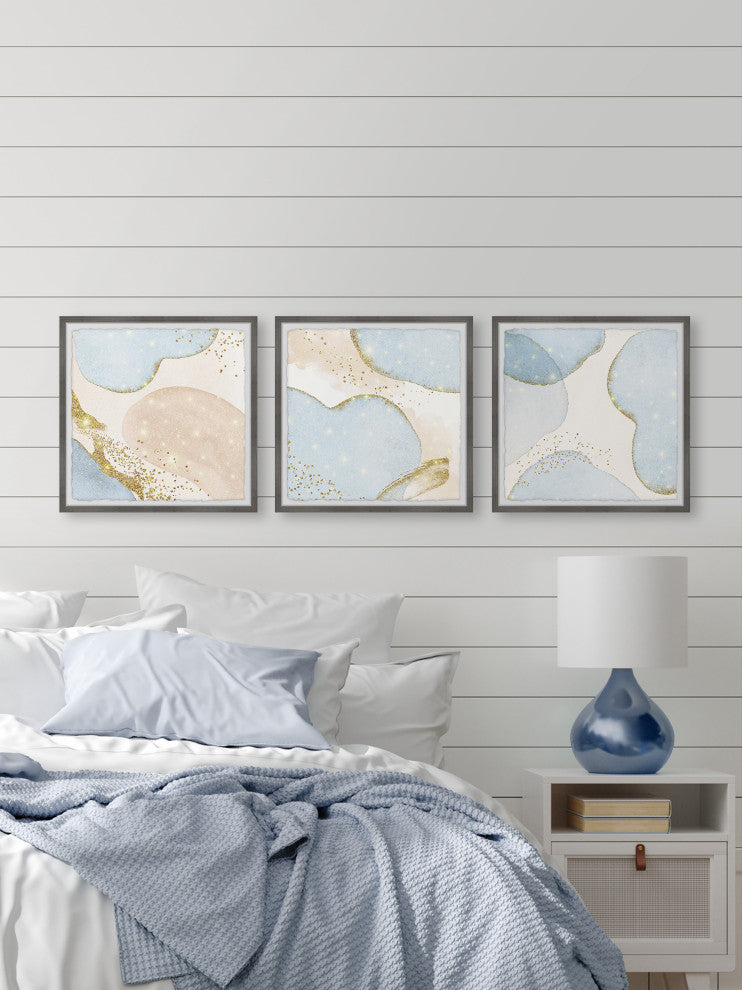 Abandoned Coast Triptych, 3-Piece Set, 18x18 Panels