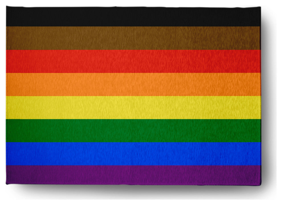 Inclusive Pride Chenille Rug, Inclusive Pride, 5'x7'