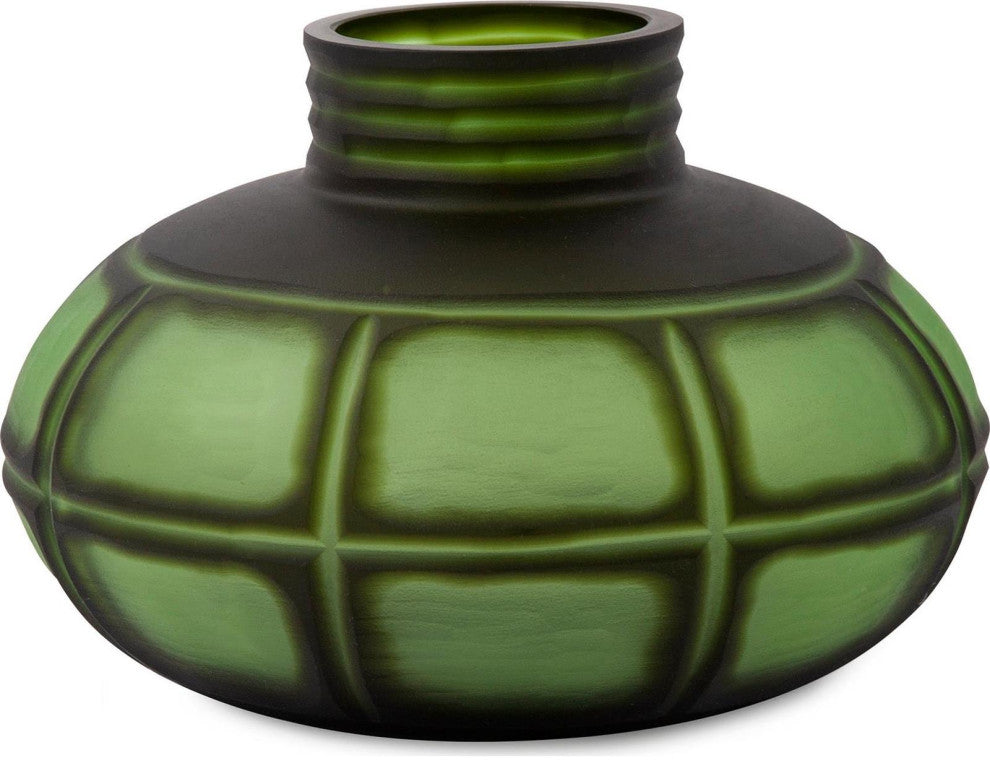 Traditional Karo Forest Green Textured Vases