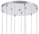 Extended 9 Light Multi Light Pendant With Chrome Finish