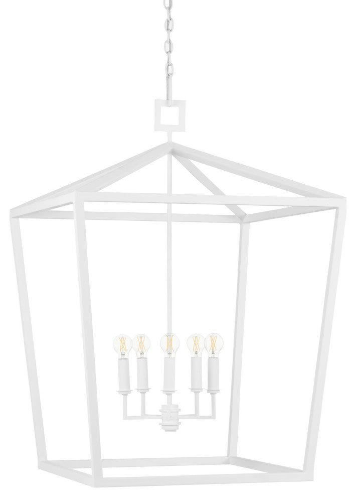 Denison White Large Chandelier