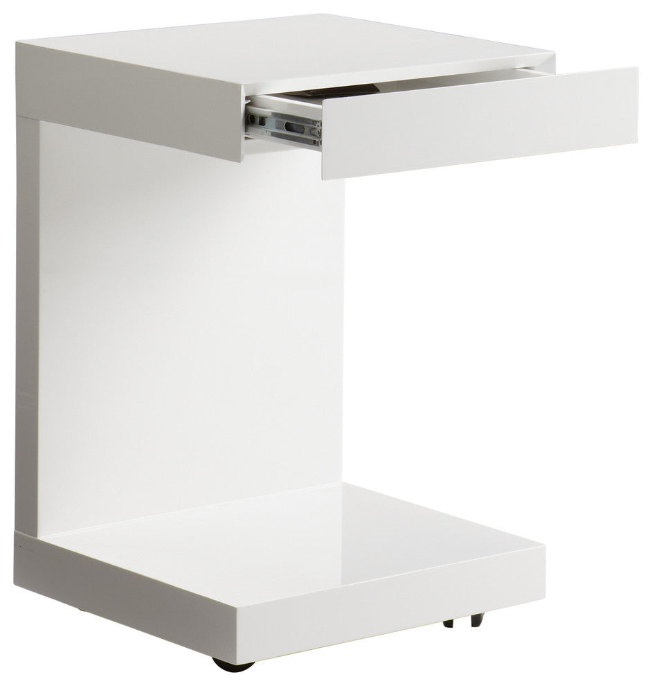 Bachelor Tv Table, High White