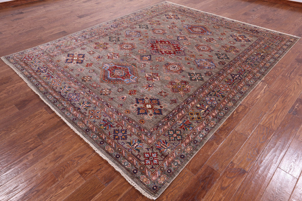 Super Kazak Hand Knotted Wool Rug 8' 2" X 10' 1" Q7693