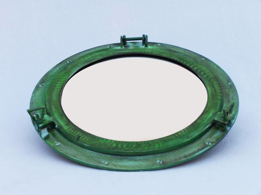 Shipwrecked Decorative Ship Porthole Mirror, 20"