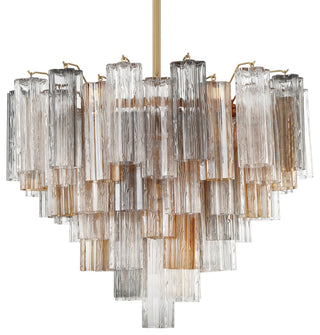 Crystorama Lighting Group ADD-312-AU Addis 12 Light 27"W - Aged Brass