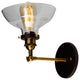 Braxton Industrial 1-Light Oil Rubbed Bronze Wall Sconce, 8" Wide