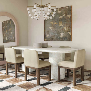 Brut Indoor/Outdoor Dining Table, White