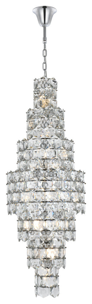 Home Living 24" Chandelier, Chrome