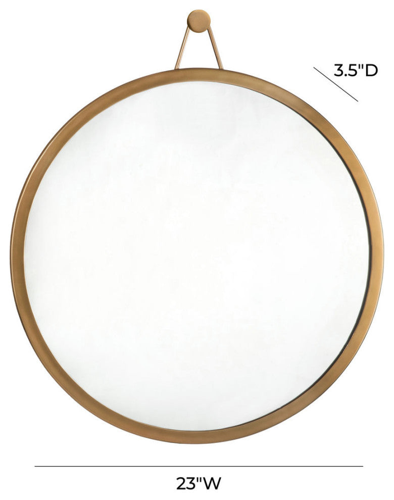 TOV Furniture Rowan Brass Mirror