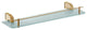 Cecilia Swarovski Crystals Bathroom Glass Shelf With Railing. Bathroom shelf, Polished Gold Golden Crystals
