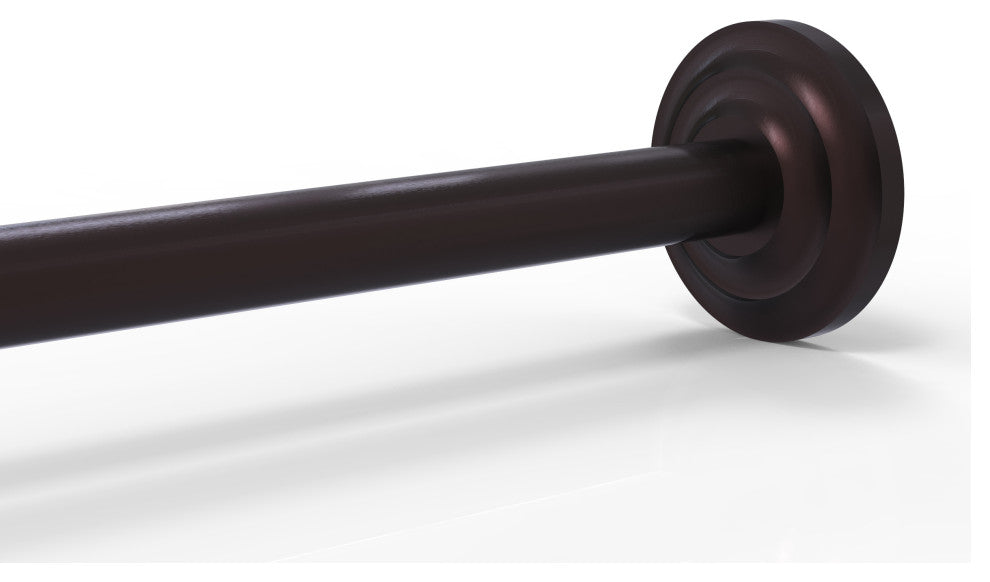 Que New Shower Curtain Rod Brackets, Antique Bronze