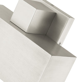 Brushed Nickel Contemporary, Refined Outdoor Wall Sconce