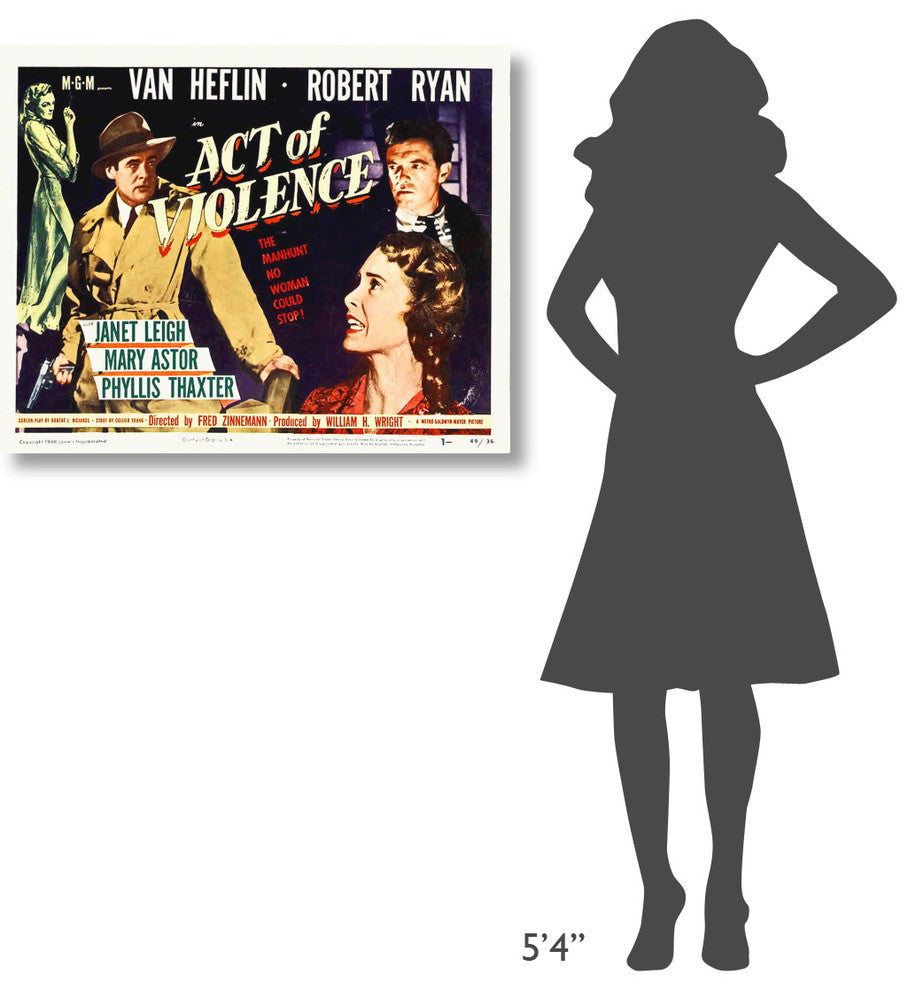 "Act of Violence" Stretched Canvas Giclee by Hollywood Photo Archive, 36x29"