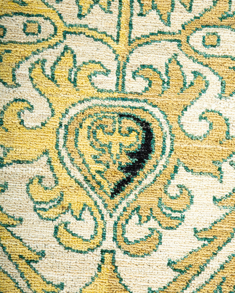 Eclectic, One-of-a-Kind Hand-Knotted Area Rug Ivory, 8' 5" x 10' 4"