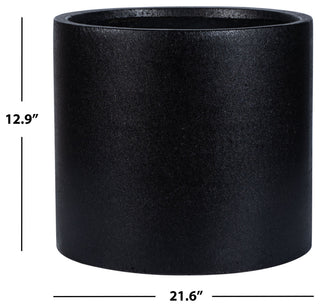 Safavieh Braslen Outdoor Planter, Black