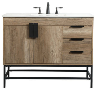 Elegant Lighting VF48842 Eugene 42" - Natural Oak