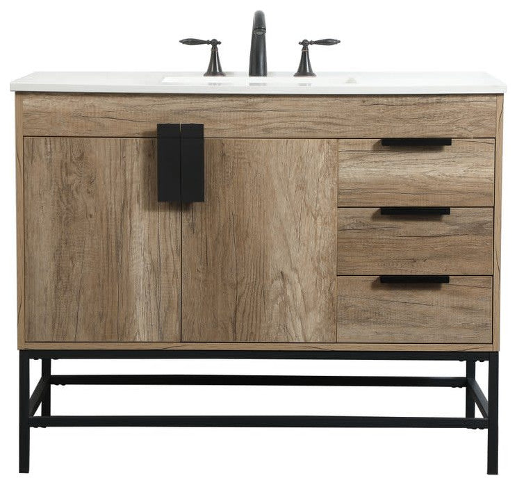 Elegant Lighting VF48842 Eugene 42" - Natural Oak